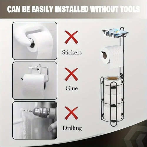Freestanding 1pc Modern Metal Toilet Paper Holder with Stand.jpg
