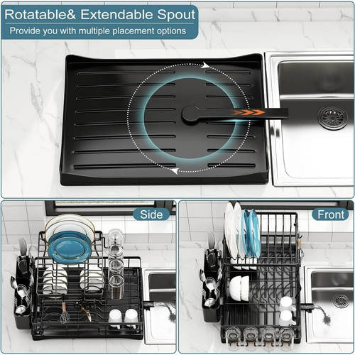 Dish Racks for Kitchen Counter Stainless Steel Dish Drying Rack.jpg