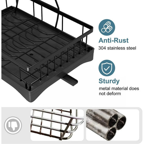 Dish Racks for Kitchen Counter Stainless Steel Dish Drying Rack.jpg