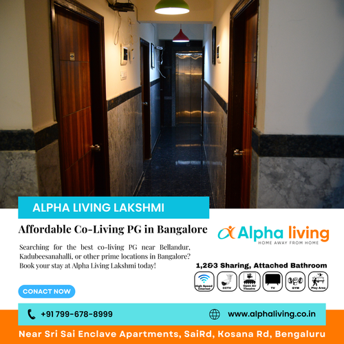 Alpha Living Lakshmi offers the best co-living PG in Kadubeesanahalli.png