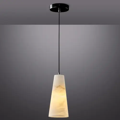 Belspring+Adjustable+Height+Alabaster+Pendant+Lights,+Marble+Conical+Shade(Bulb+Included) 1698217168.webp