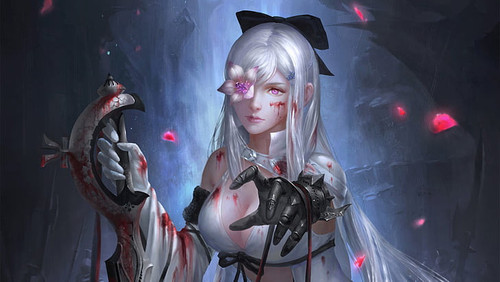 video game drakengard 3 dress eye patch wallpaper preview.jpg