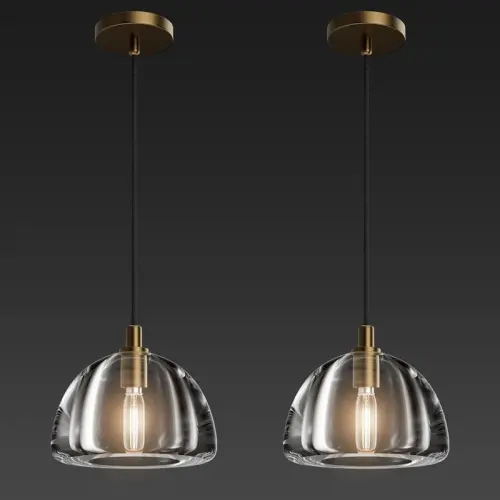 2PCS+Crystal+Hemisphere+Pendant+Light,kitchen+Pendant+Lighting+Over+Island 1940668270.webp
