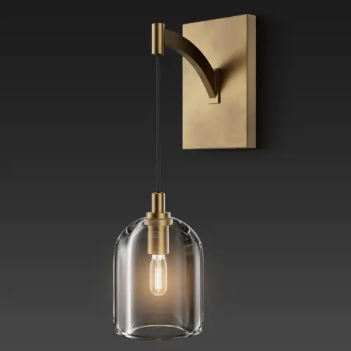 Nishu+1+ +Light+Modern+Crystal+Wall+Light,+Hemisphere+Wallchiere+Wall+Sconce(Bulb+Included) 14054290.webp