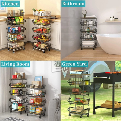 5 6 Tier Fruit Basket Rack Stackable Wire Basket Cart.jpg