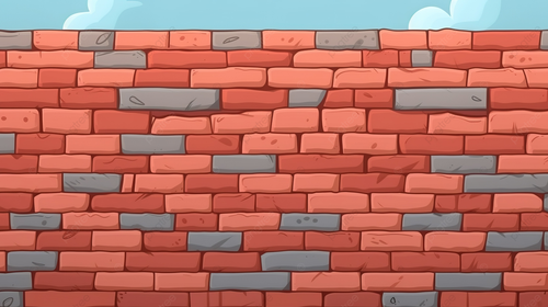 pngtree vibrant seamless cartoon brick wall pattern perfect for games web design image 13901542.png