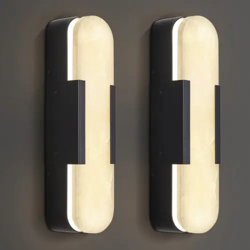 Dimmable+LED+Polished+Wall+Sconce+With+Alabaster+Shade+(Set+Of+2) 938122445 938122444.webp
