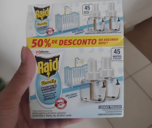 Raid Refil Líquido Repelente Elétrico 45 Noites Family 2 Unidades.jpg