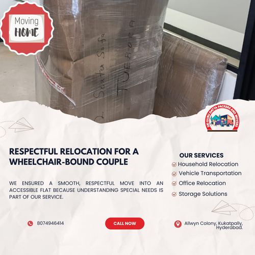 Helping a wheelchair-bound couple move with care today