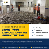 Concrete removal in Jayanagar completed