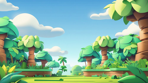 Leonardo Phoenix 10 2D junglethemed cartoon background for a s 0.jpg
