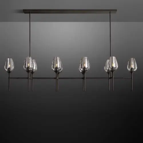 Michah+10+ +Light+Height+Adjustable+Rectangle+Luxury+Vintage+Kitchen+Island+Chandelier+with+Glass+Sh.webp