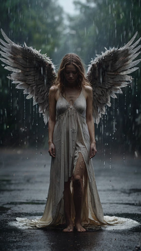 Leonardo Kino XL a crying angel in the rain wings torn surroun 2.jpg
