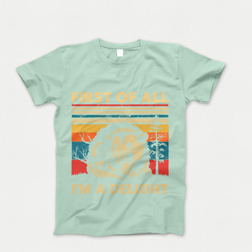 Photograph of four blank t-shirts greys beige and army green. Clipping path included. Ready for your.jpg