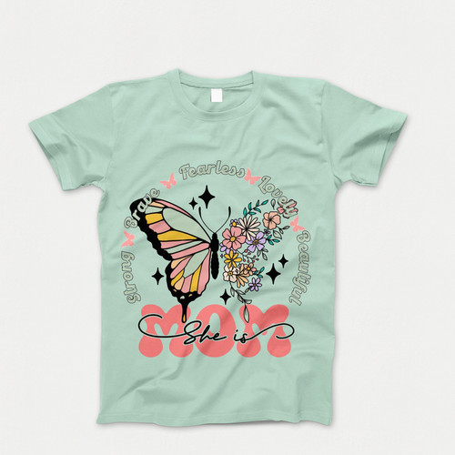 Photograph of four blank t-shirts greys beige and army green. Clipping path included. Ready for your.jpg