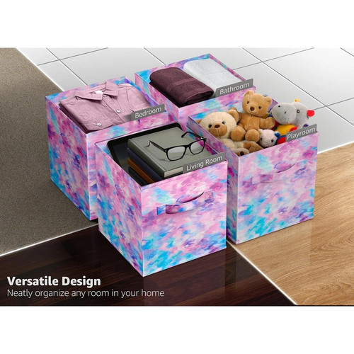 Set of 6 Colorful Cube Storage Bins Foldable Collapsible Storage Box.jpg