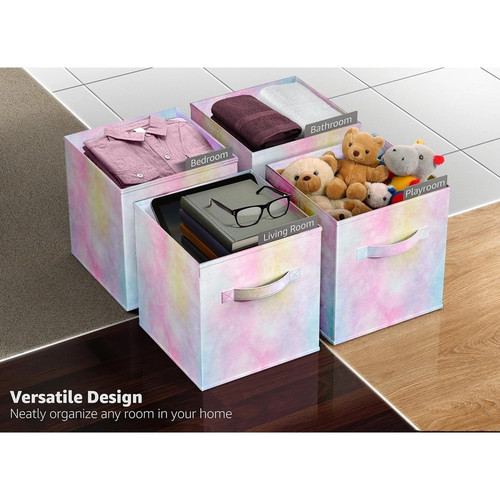 Set of 6 Colorful Cube Storage Bins Foldable Collapsible Storage Box.jpg