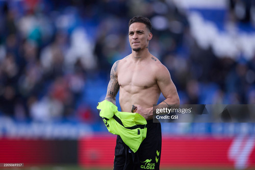 Antony of Real Betis looks on during the LaLiga match between CD Legan?s and Real Betis at Butarque .jpg