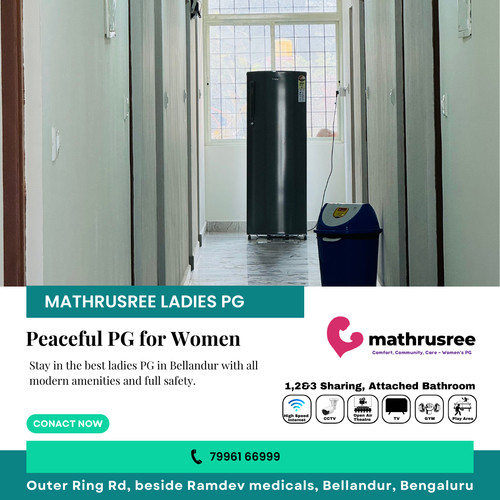 Searching for the best ladies PG in Bellandur? Mathru Shree PG.png