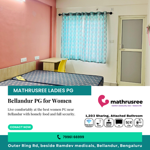 Need the best women PG in Bellandur? Mathru Shree PG.png