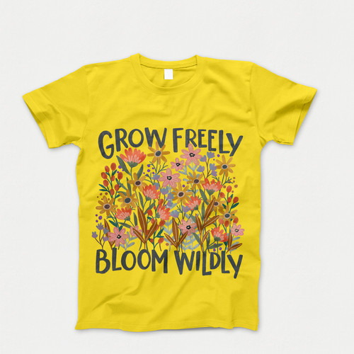 Photograph of four blank t-shirts greys beige and army green. Clipping path included. Ready for your.jpg