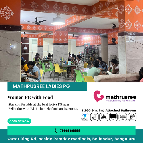 Searching for a ladies paying guest in Bellandur? Mathru Shree PG.png