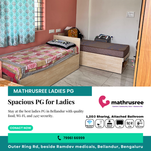 Looking for the best ladies PG in Bellandur? Mathru Shree PG.png