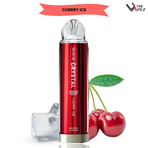 ske crystal super max 4500 disposable vape cherry ice.webp