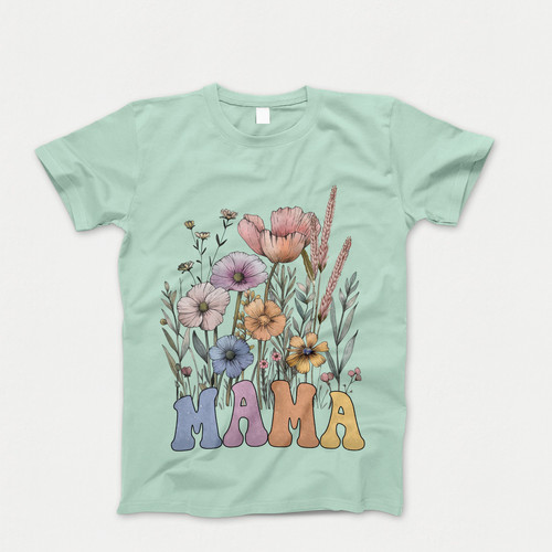 Photograph of four blank t-shirts greys beige and army green. Clipping path included. Ready for your.jpg