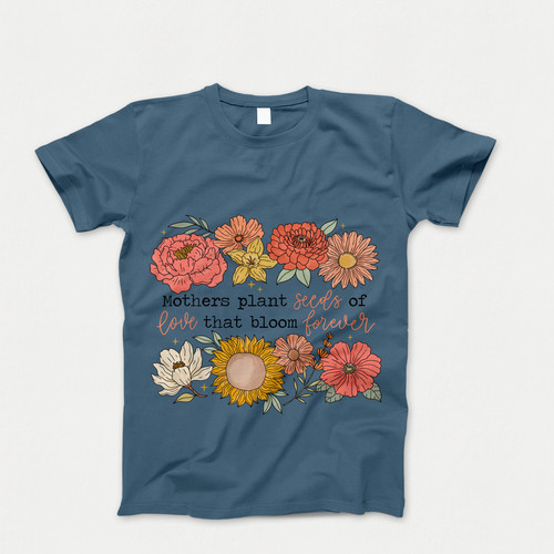 Photograph of four blank t-shirts greys beige and army green. Clipping path included. Ready for your.jpg