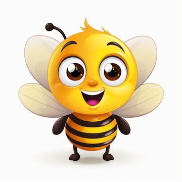 honey buzz charming bee clip art set against playful cartoon white background 983420 65069.jpg
