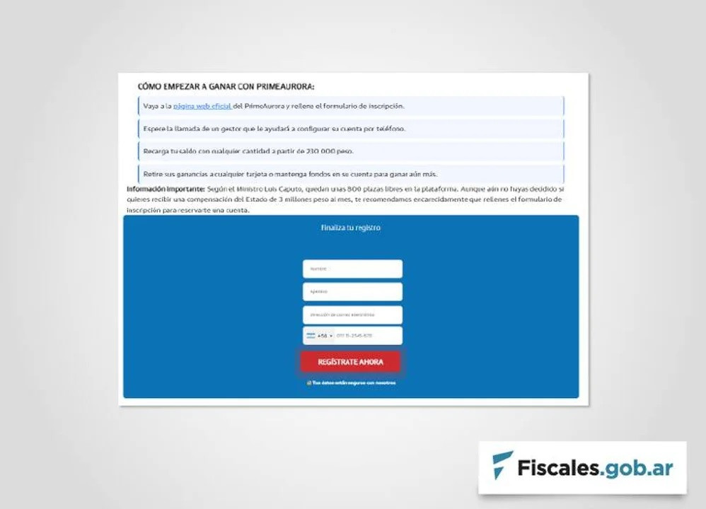 Alertan por estafas que usan la imagen de Luis Caputo para promocionar una falsa inversión