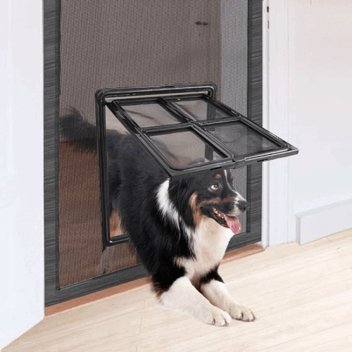Durable and Secure Doggie Door Large for Pets.gif