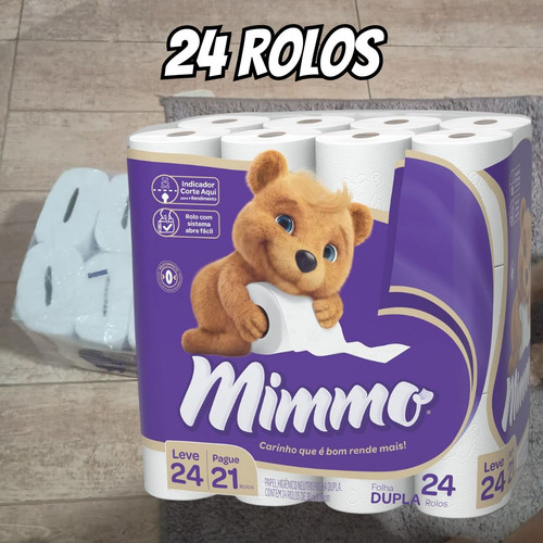 Mimmo Papel Higiênico Folha Dupla, 30m, Leve 24 Pague 21 Rolos.jpg