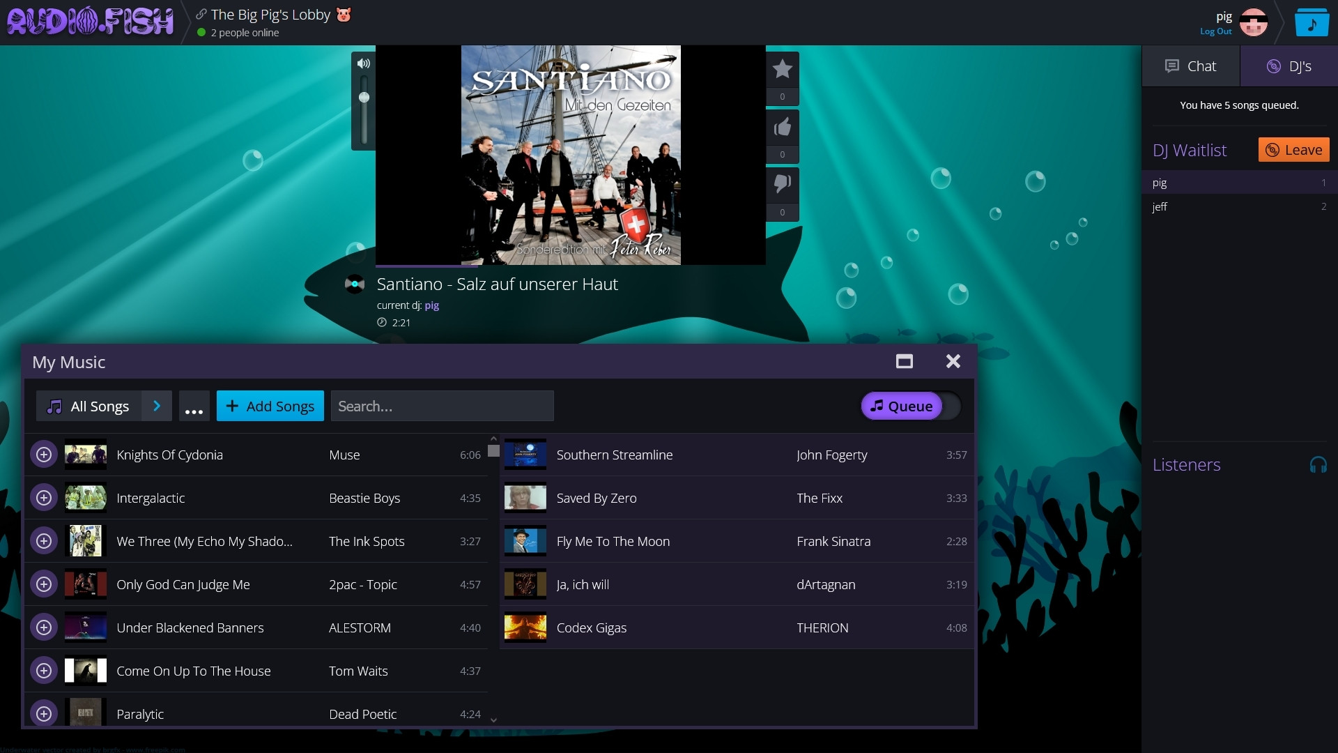 AudioFish screenshot