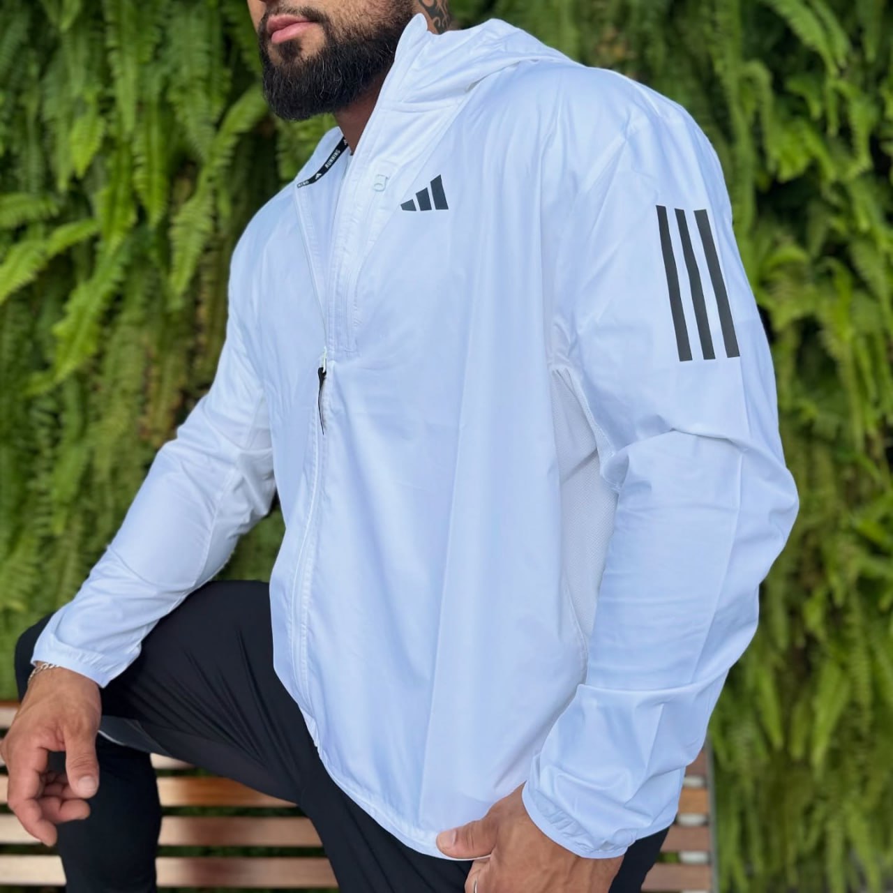 Jaqueta Adidas Own The Run Base Masculina – Branco