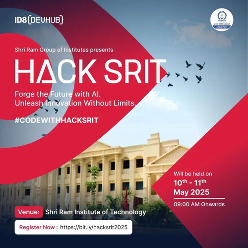 Just One Day Left to HACK SRIT 3rd Hackathon by the Best Private Engineering College in Jabalpur.jpg
