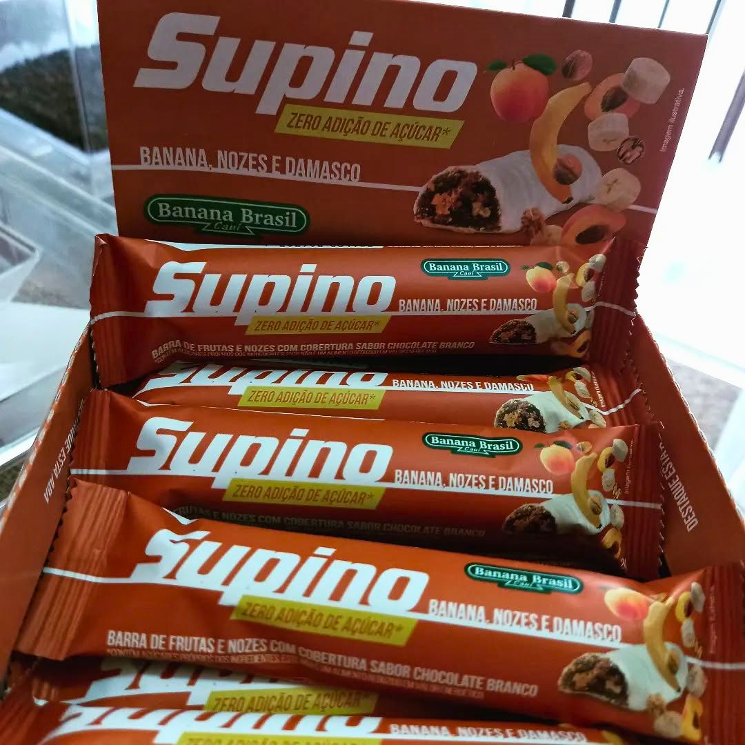 Banana Brasil Barra De Frutas Zero Banana Nozes E Damasco Com 16 Unidades De 24G Banana Brasil Barra De Frutas Zero Banana Nozes E Damasco Com 16 Unidades De 24G