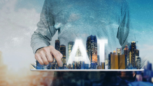 English Improving Your Writing Skills with AI Tools Interactive Presentation in Purple and Yellow An