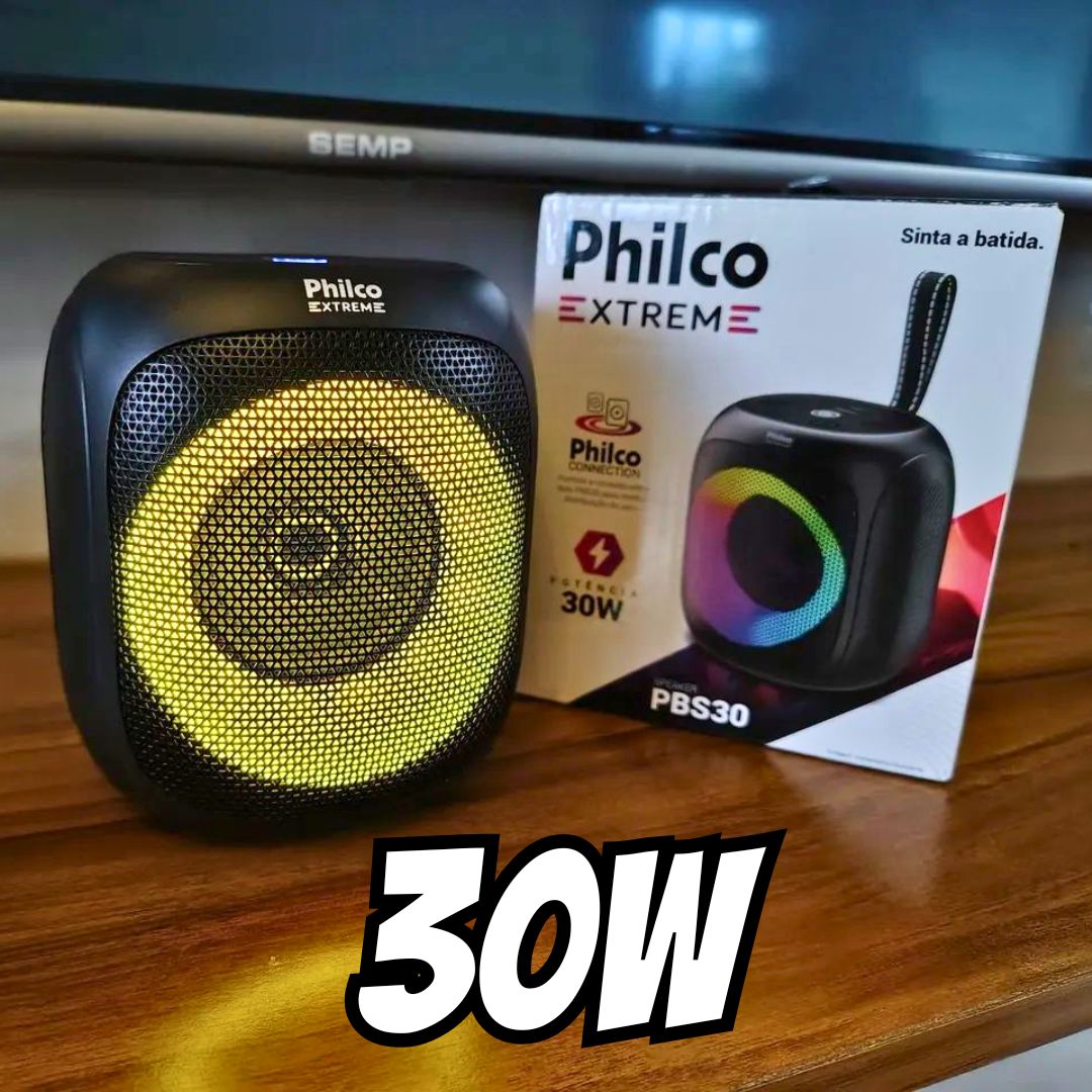 Speaker Philco PBS30 Flash Lights Bluetooth V5.1 30W