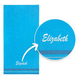 1514 TUR Personalized Velour Solid Colors Towels 04