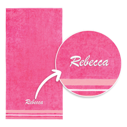 1514 PNK Personalized Velour Solid Colors Towels 04.jpg
