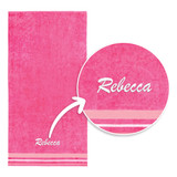 1514 PNK Personalized Velour Solid Colors Towels 04