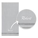 1514 ASH Personalized Velour Solid Colors Towels 04
