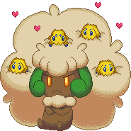  whimsicott and joltik pokemon a56522004a7dcd870cb96d76b8709d84.gif