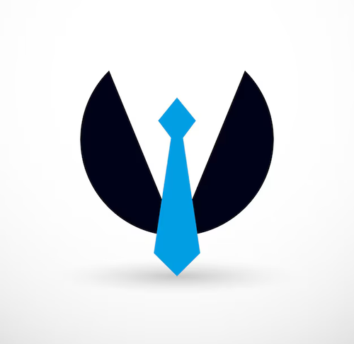 tie suit round shape businessman concept vector.png