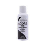 adore semi permanent hair color 110 darkest brown 4 oz 118 ml