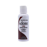 adore semi permanent hair color 104 sienna brown 4 oz 118 ml