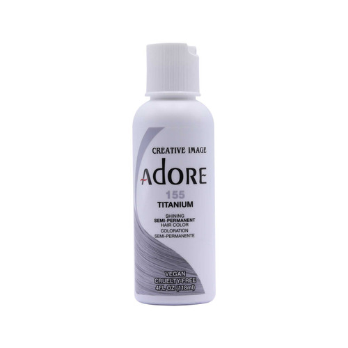 adore semi permanent hair color 155 titanium 4 oz 118 ml