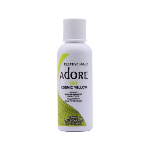 adore semi permanent hair color 161 cosmic yellow 4 oz 118 ml